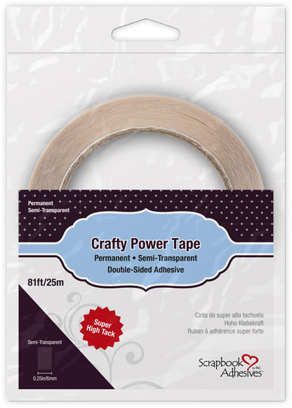 3L Scrapbook Adhesives Crafty Power Tape, .25"X81'