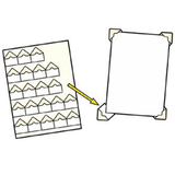 3L Adhesives, Scrapbook Adhesives, Creative Photo Corners, White (#01628)