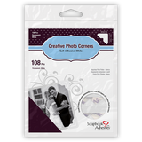 3L Adhesives, Scrapbook Adhesives, Creative Photo Corners, White (#01628)