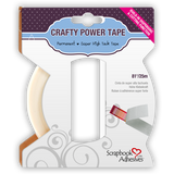 3L Adhesive, Scrapbook Adhesives Crafty Power Tape W/Dispenser, 0.25"X81' (01638)