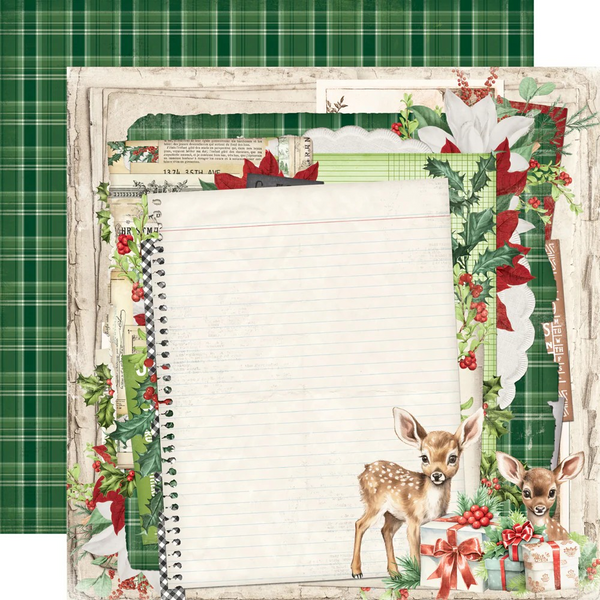 Simple Stories, Simple Vintage Believe Double-Sided Cardstock 12"X12", Filled With Wonder (#25509)