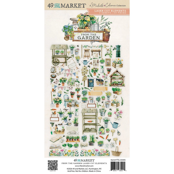 49 and Market Laser Cut Outs, Elements, From the Garden (FTG-35445)