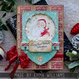 Tim Holtz Cling Stamps 7"X8.5", Jolly Holiday (CMS474)
