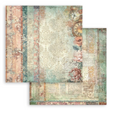 Stamperia, Backgrounds Double-Sided Paper Pad 12"x12" 10/Pkg, Gardens of Time (SBBL186)