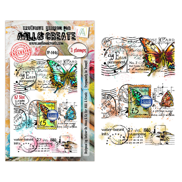 AALL And Create A7 #TP-1446 Photopolymer Clear Stamp Set, Fragments in Transit by Autour De Mwa & Co.