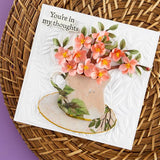 Spellbinders, Etched Dies By Susan Tierney-Cockburn, Flowering Quince (S4-1346)