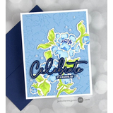 Pinkfresh Studio, Hot Foil Plate, Joyful Peonies