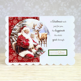 Katy Sue, Die Cut Decoupage,Santa & Rudolph Bauble (pack of 3)
