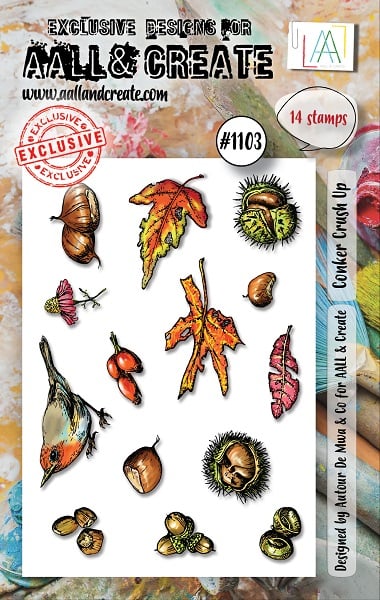 AALL And Create, #1103, Conker Crush Up, A7 Photopolymer Clear Stamp Set