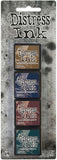 Tim Holtz Distress Mini Ink Pads 4/Pkg (Assorted)