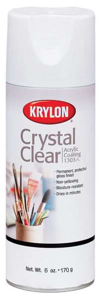Krylon® Crystal Clear Acrylic Coating Aerosol Spray, 6oz (1303A)