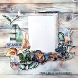 3Quarter Designs, Coastal Boardwalk, 12x12 Design Paper & Diecuts Set