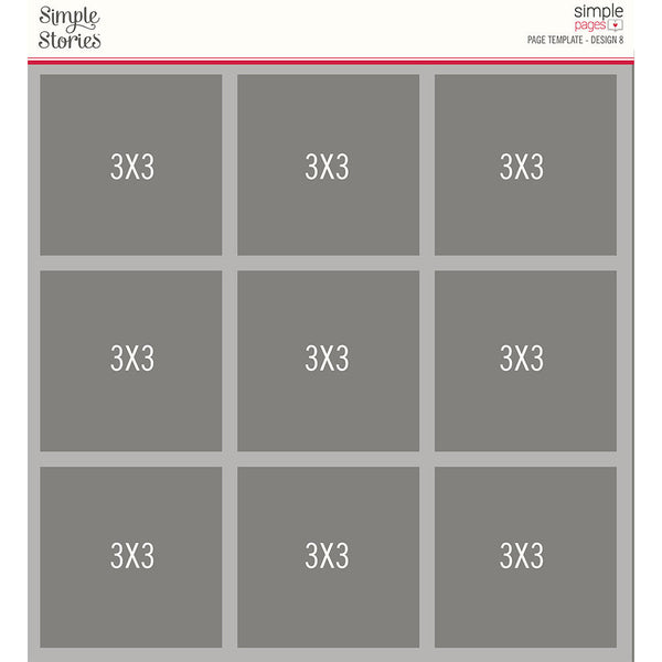 Simple Stories Simple Pages Page Template, Design 8