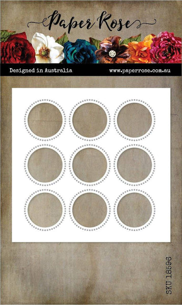 Paper Rose Dies, Circle Grid Coverplate (#18596)