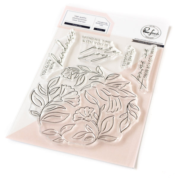 Pinkfresh Studio Clear Stamp, Dies & Stencils Bundle Set, Pure Joy