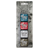 Tim Holtz Distress Mini Ink Pads 4/Pkg (Assorted)