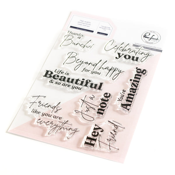 Pinkfresh Studio, Clear Stamp, Beyond Happy(190923)
