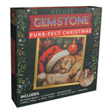 Deluxe Gemstone Diamond Painting Kit, Purr-fect Christmas (19338)