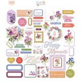 Pinkfresh, Cardstock Die-Cuts Ephemera Pack Garden Bouquet