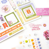 PinkFresh, Chipboard Frames Stickers, Garden Bouquet