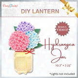 CrafTreat DIY Paper Lanterns, Hydrangea Jar