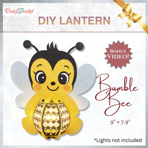 CrafTreat DIY Paper Lanterns, Bumble Bee