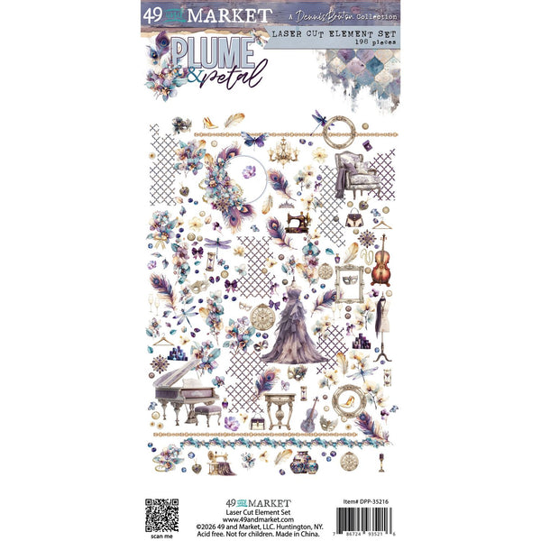 49 And Market Laser Cut Outs, Plume & Petal (DPP-35216)