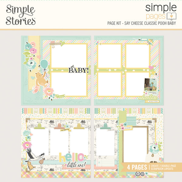 Simple Stories, Simple Pages Page Kit, Say Cheese, Classic Pooh Baby (25837)