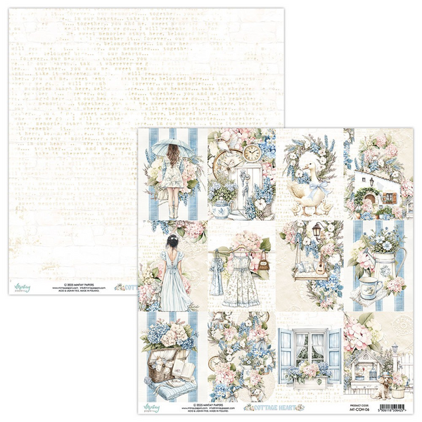 Mintay Papers, 12X12 Patterned Paper, Cottage Heart (MT-COH-06)