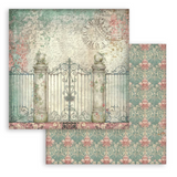 Stamperia, Backgrounds Double-Sided Paper Pad 12"x12" 10/Pkg, Gardens of Time (SBBL186)
