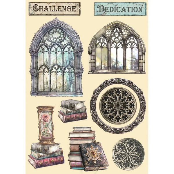 Stamperia, Colored Wooden Shapes A5, Master Of Magic (KLSP179)