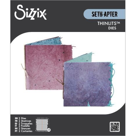 Sizzix Thinlits Die Set 2PK, Mini Page Duo by Seth Apter (667052)