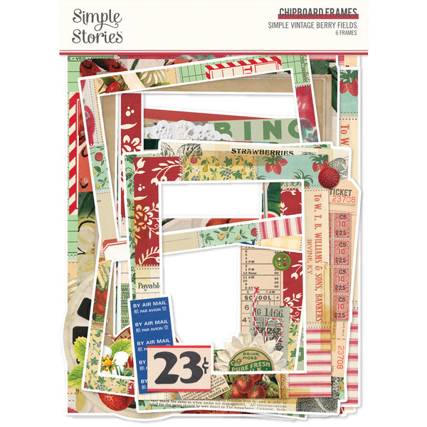 Simple Stories, Chipboard Frames, Simple Vintage Berry Fields (20126)