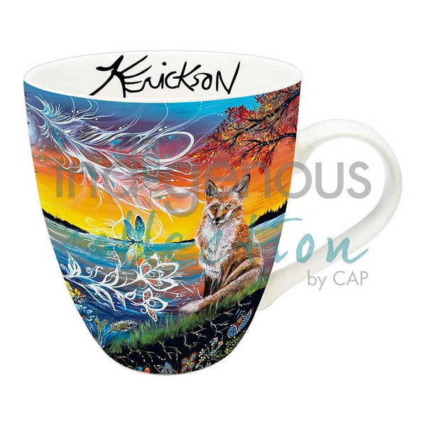 Canadian Art Prints, Indigenous Collection, Signature Mug, 18 oz., Daytime Dreamer by Karen Erickson