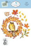 Elizabeth Craft Metal Die, Everyday Elements by Annette Green, Fall Wreath & Owl