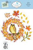 Elizabeth Craft Metal Die, Everyday Elements by Annette Green, Fall Wreath & Owl