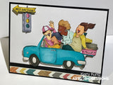 Art Impressions, Road Trip, Clear Stamps