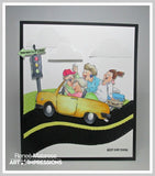 Art Impressions, Road Trip, Clear Stamps