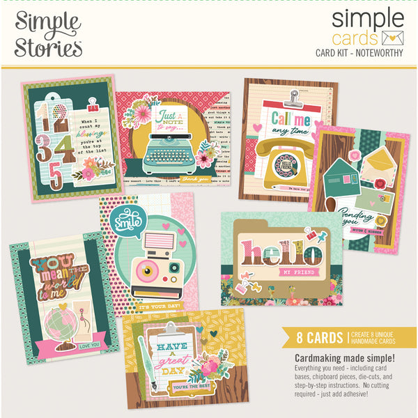 Simple Stories Simple Cards Card Kit, Noteworthy