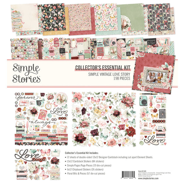 Simple Stories Collector's Essential Kit 12"X12", Simple Vintage Love Story