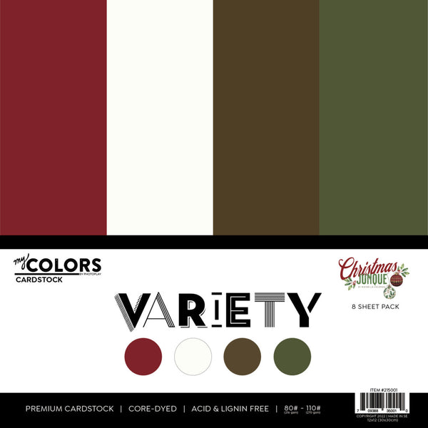 PhotoPlay Cardstock Variety Pack 8/Pkg, Christmas Junque