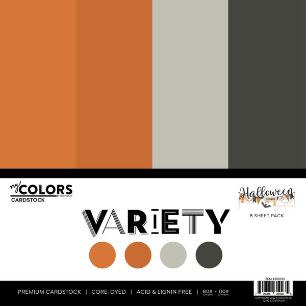 PhotoPlay Cardstock Variety Pack 8/Pkg, Halloween Junque