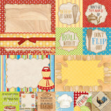 Bo Bunny, Family Recipes, Double-Sided Cardstock 12"x12", Bistro