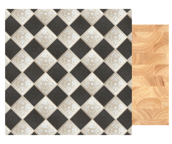 Bo Bunny, Family Recipes, Double-Sided Cardstock 12"x12", Thyme