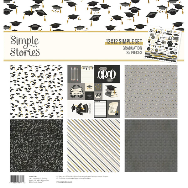 Simple Stories Collection Kit 12"X12", Graduation