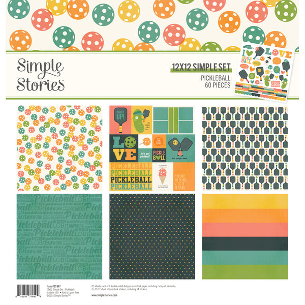 Simple Stories Collection Kit 12"X12", Pickleball