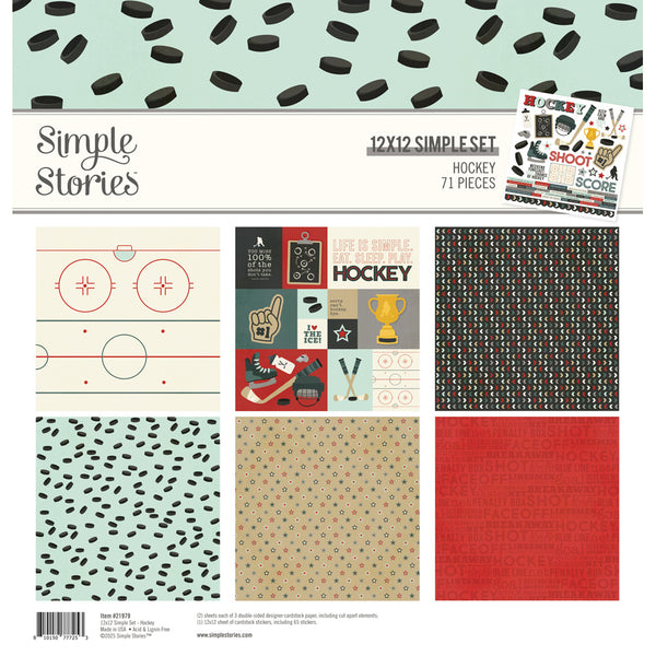 Simple Stories Collection Kit 12"X12", Hockey