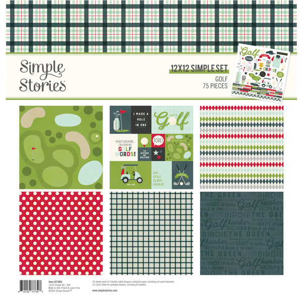 Simple Stories Collection Kit 12"X12", Golf