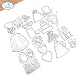 Elizabeth Craft Metal Die, Valentines and Wedding Accessories (#2207)