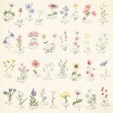 Simple Vintage Meadow Flowers Double-Sided Cardstock 12"X12", Walk In Nature